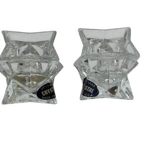 Michael C. Fina 5th Avenue Crystal Candle Holders Set